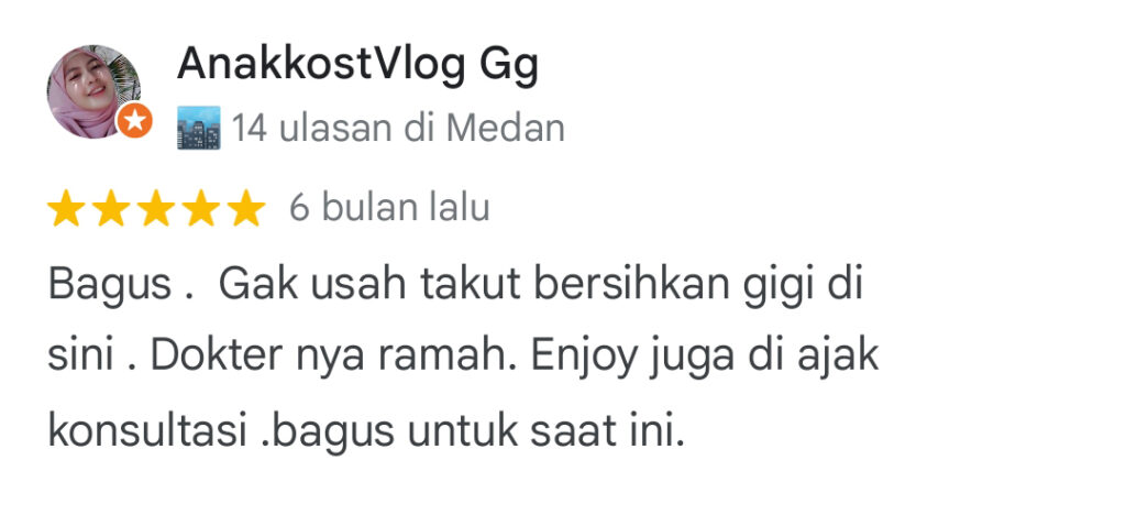 Dokter Gigi Terbaik Medan - Review AnakkostVlog Gg