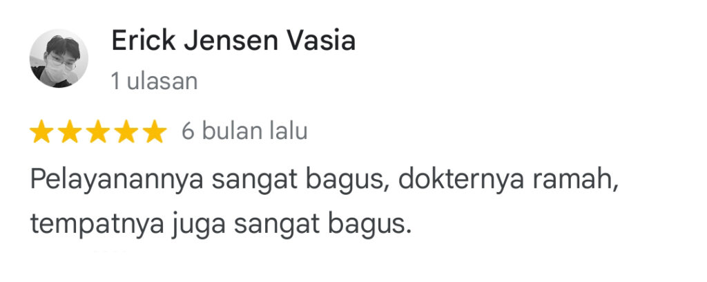 Dokter Gigi Terbaik Medan - Review Erick Jensen Vasia
