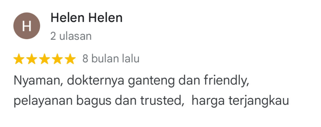 Dokter Gigi Terbaik Medan - Review Helen