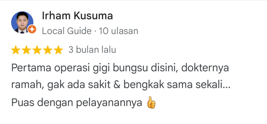 Dokter Gigi Terbaik Medan - Review Irham Kusuma