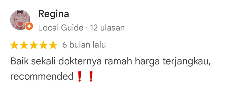Dokter Gigi Terbaik Medan - Review Regina