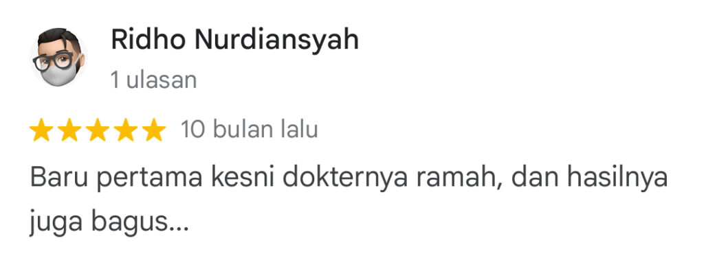 Dokter Gigi Terbaik Medan - Review Ridho Nurdiansyah